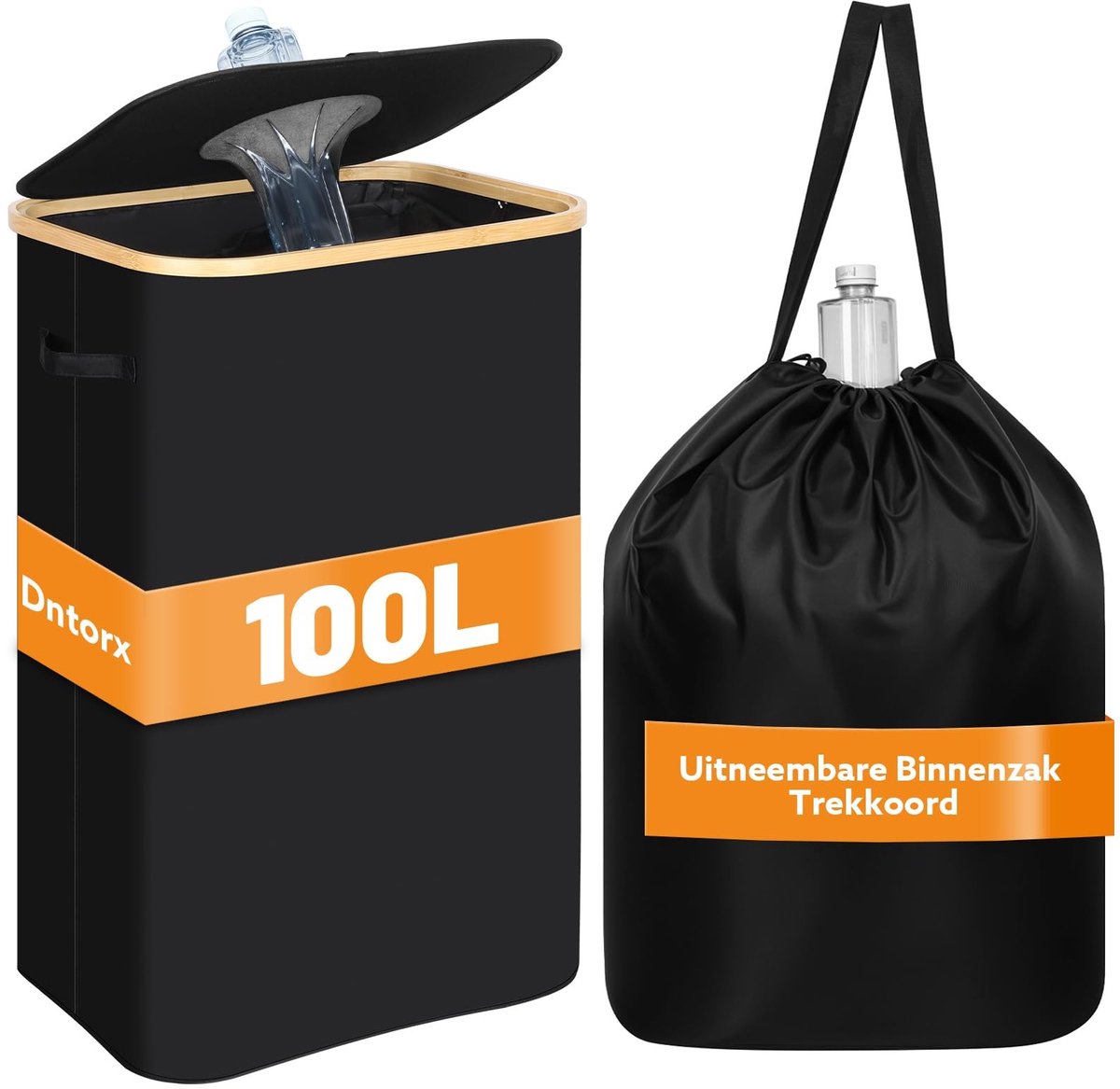 Solidchoice - 100L Afvalinzamelingsbak met Deksel