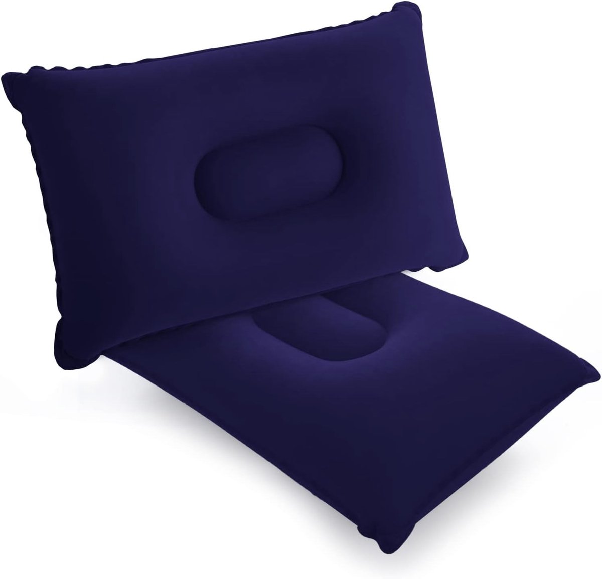 Opblaasbare Campingkussens - Blauw - 42 x 29 cm - Ultralichte Kussens voor Reizen en Kamperen