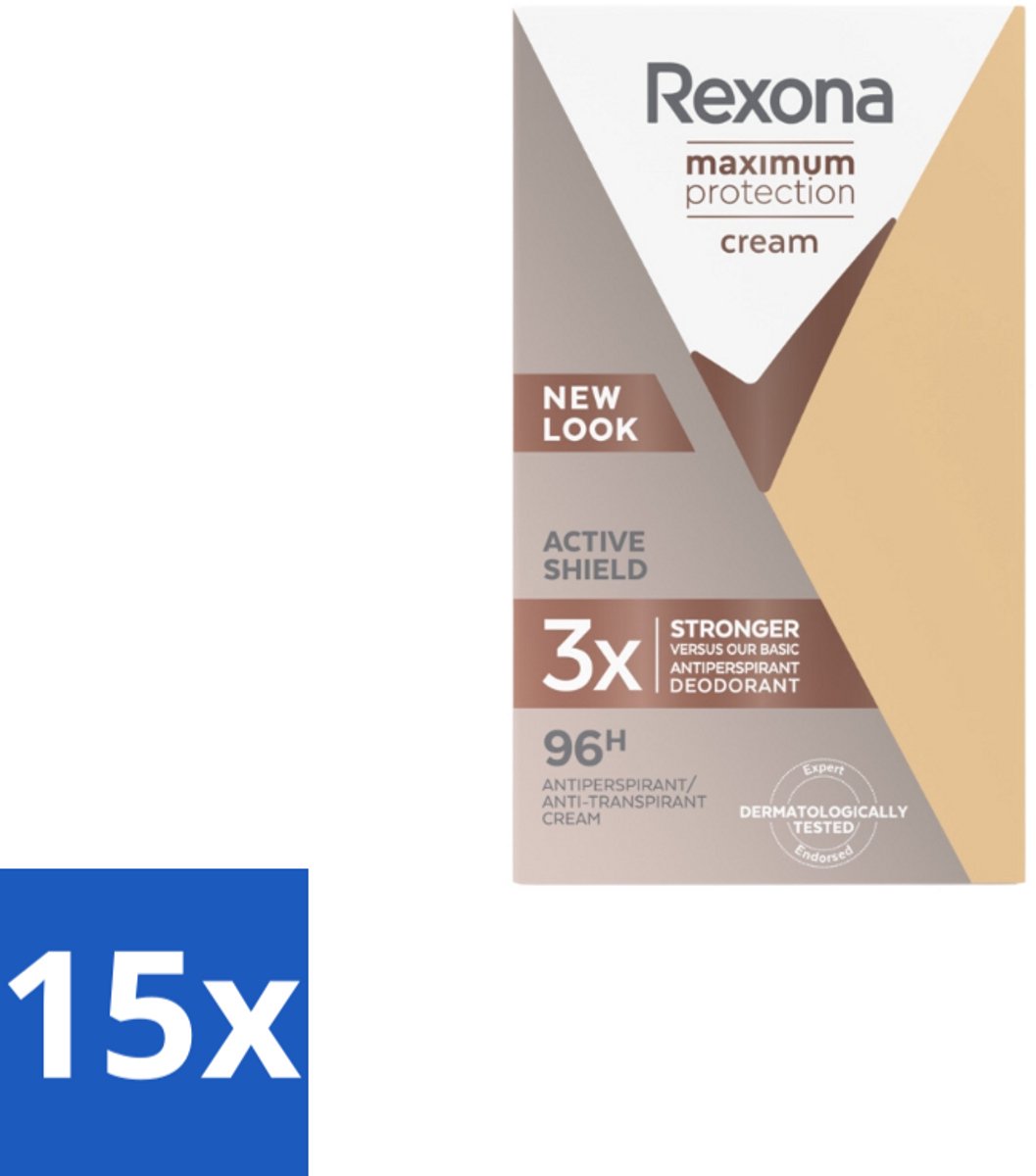 Rexona – Anti-Transpirant Stick – Maximum Protection – 45 ml - Bulkverpakking - 15 stuks