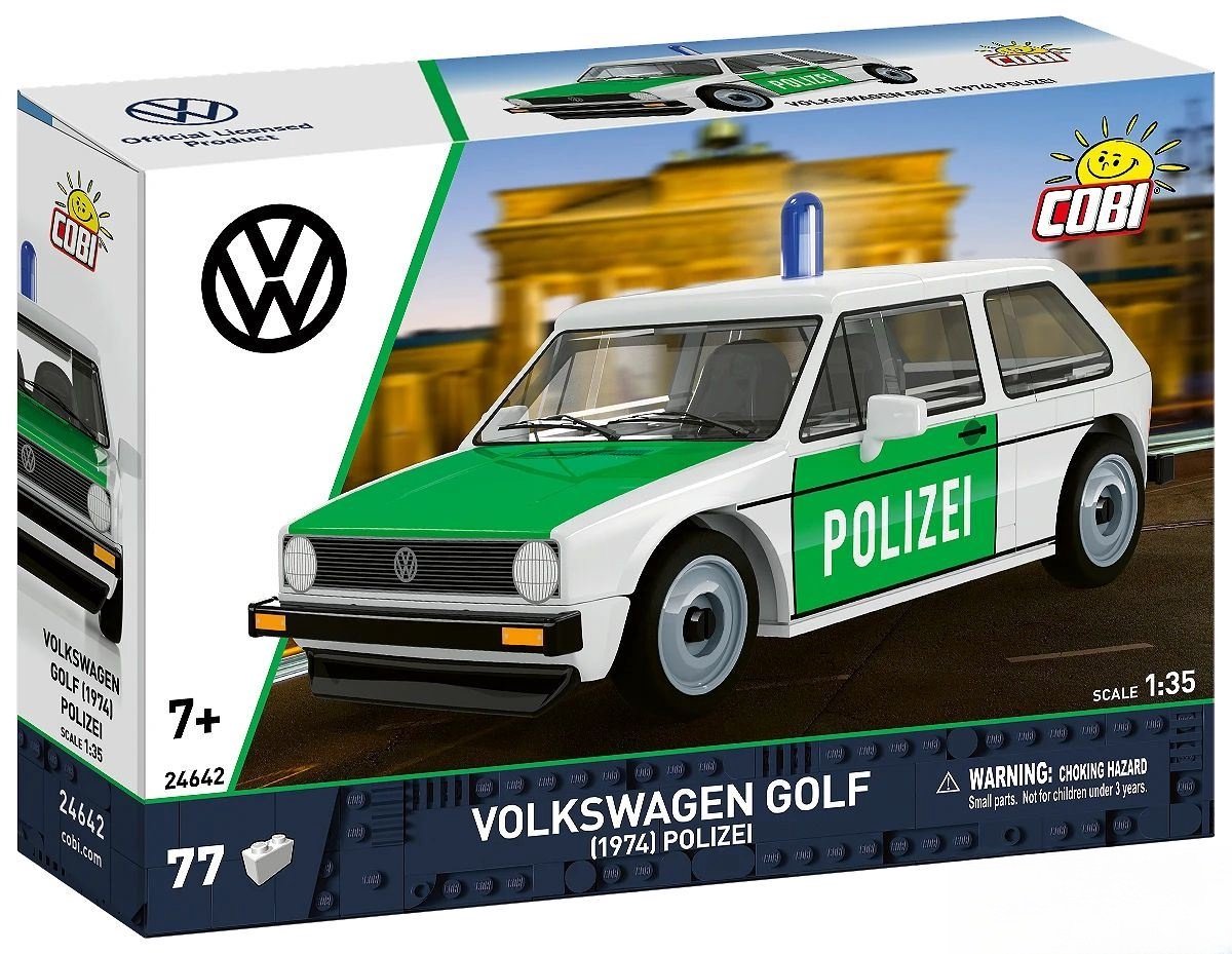 Cobi Cars 24642 Volkswagen Golf 1974 Politie 24642