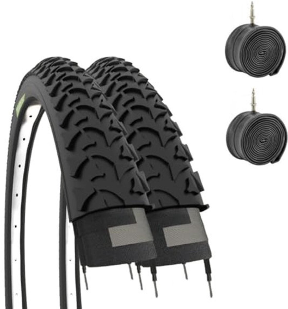 Banden 20 x 1,95 (50-406) + binnenband uniseks kinderen zwart