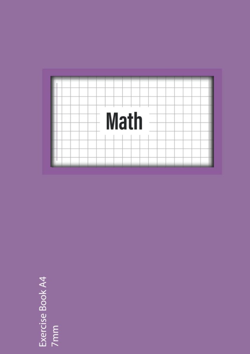 Maths Exercise Book A4 7mm: 7 mm (0.7 cm) Squared Quad Ruled Grid Paper Notebook for Math , Science, Graph, Writing - ShopVlot