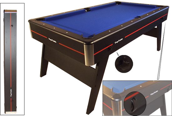 TopTable Magiq 6,5ft - Gemakkelijk Opklapbare Pooltafel — afbeelding 2