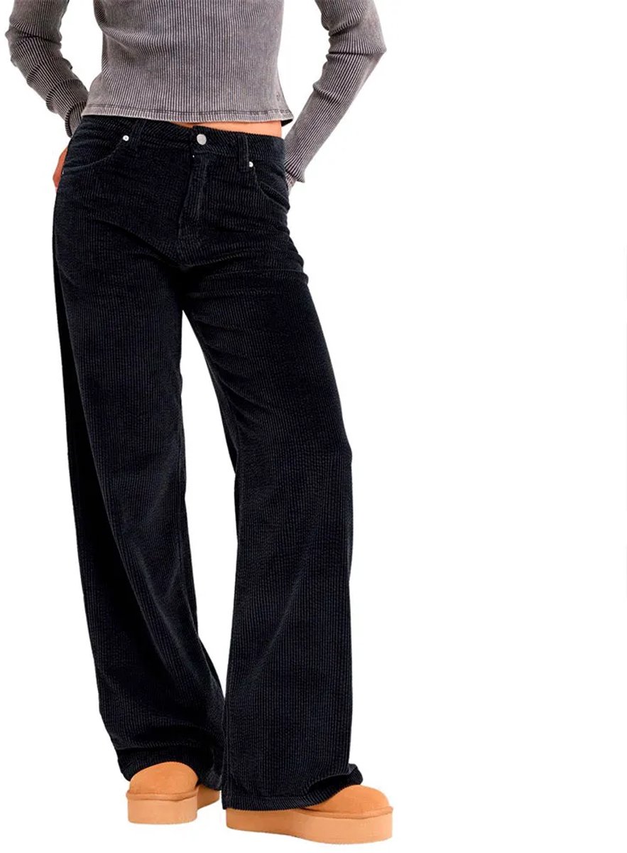 Roxy Surf Crush Cord Broek 36 Vrouw Antraciet