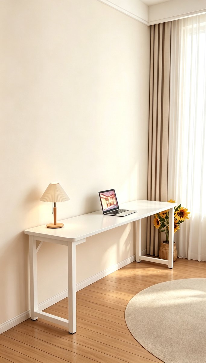 Dit is een rechthoekig bureau geschikt voor twee personen ideaal voor studenten en gezinnen Het is perfect voor slaapkamers studeerkamers of huurappartementen 80*40*75 cm Warm wit