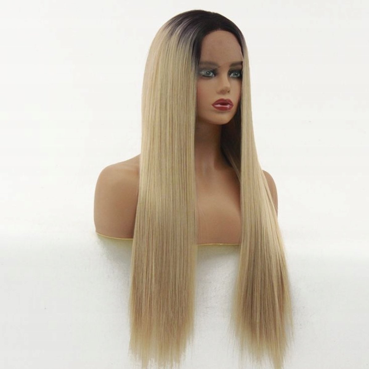 Merkloze Lace Front Pruik Blond - 40/55/80cm - Inclusief Pruikenkapje