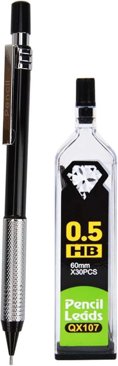 Mechanisch Potlood 0.5mm Starterset met 30 Navullingen voor Schetsen, Schrijven en Ontwerpen