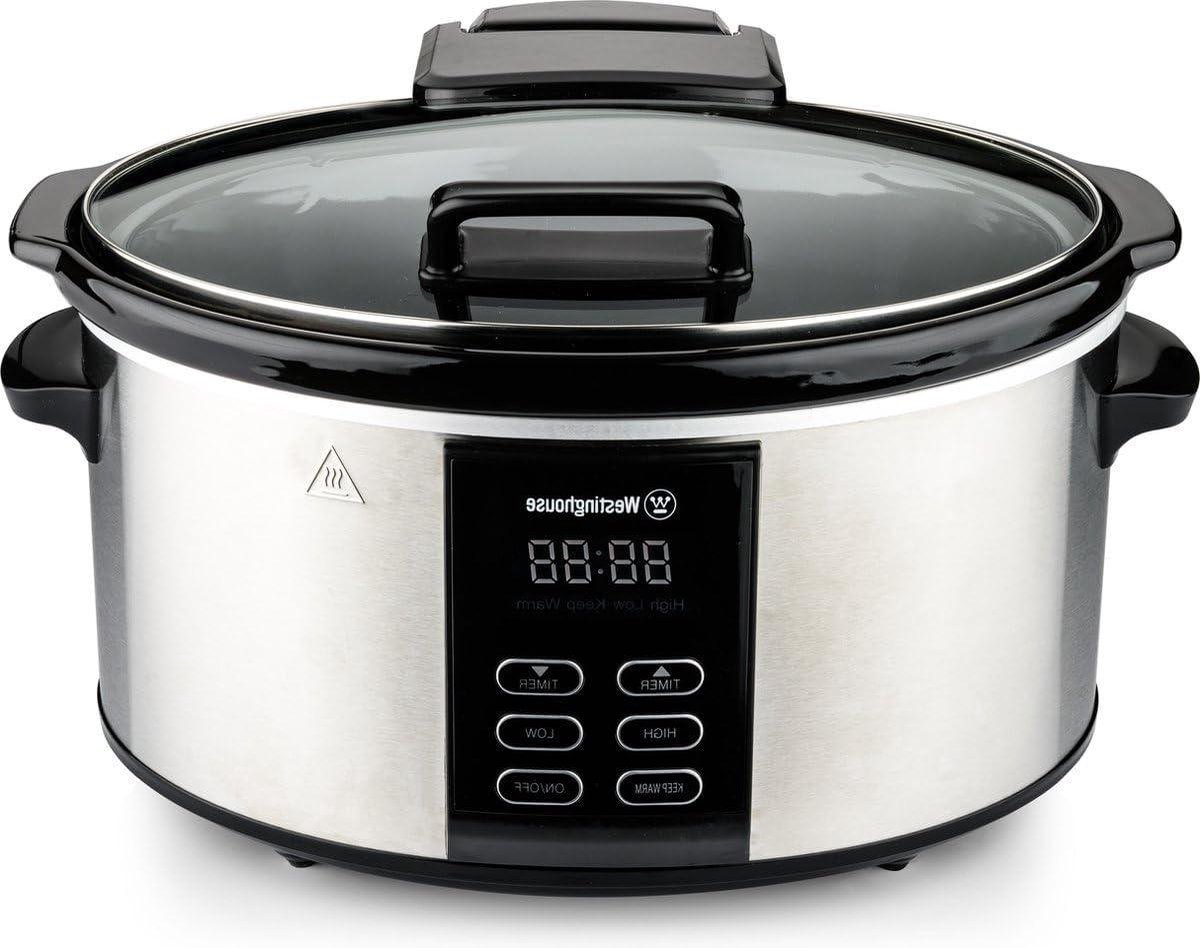 Slowcooker - Crockpot - Gezond Koken - Uitneembare Pan - 6 Liter - Zwart