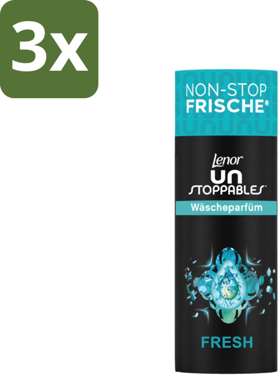 3 x Lenor – Geurbooster – Fresh – 12 Wasbeurten – 160 g - Geurbooster - Wasgeur - Frisheid - Wasmachine - Wasgoed