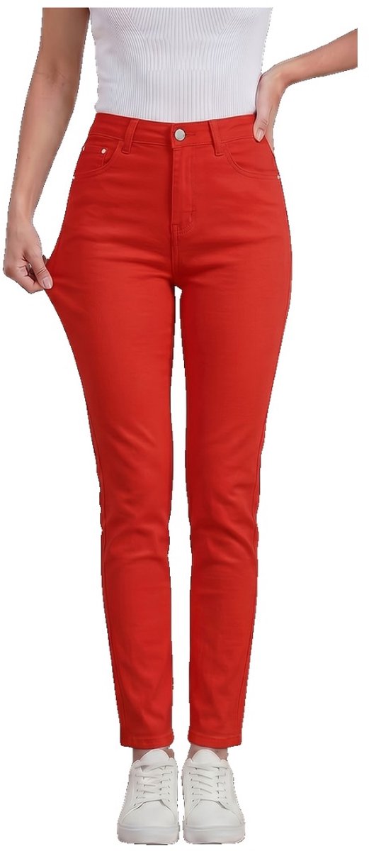 Currero Comfortabel Golfbroek Dames Golfkleding Nette Pantalon Vrouwen Broek Outfit Chino Rood