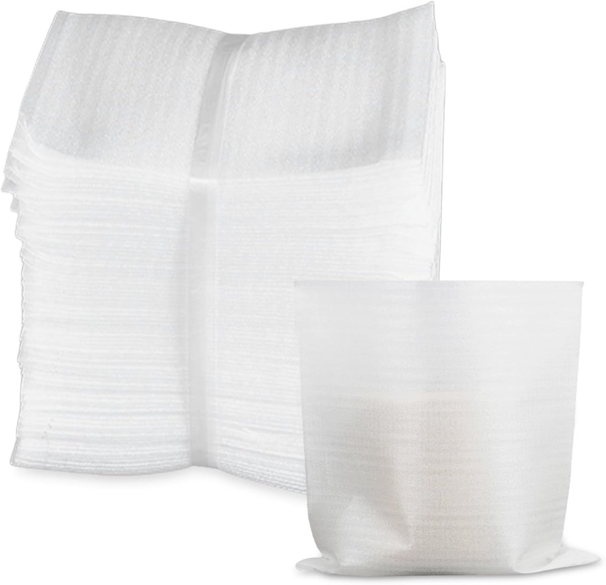 50 stuks schuimfolie: 30 x 30 cm, verpakkingsmateriaal, noppenfolie, schuimrubber, schuimzak, glasverpakking, servies, porselein, kopjes