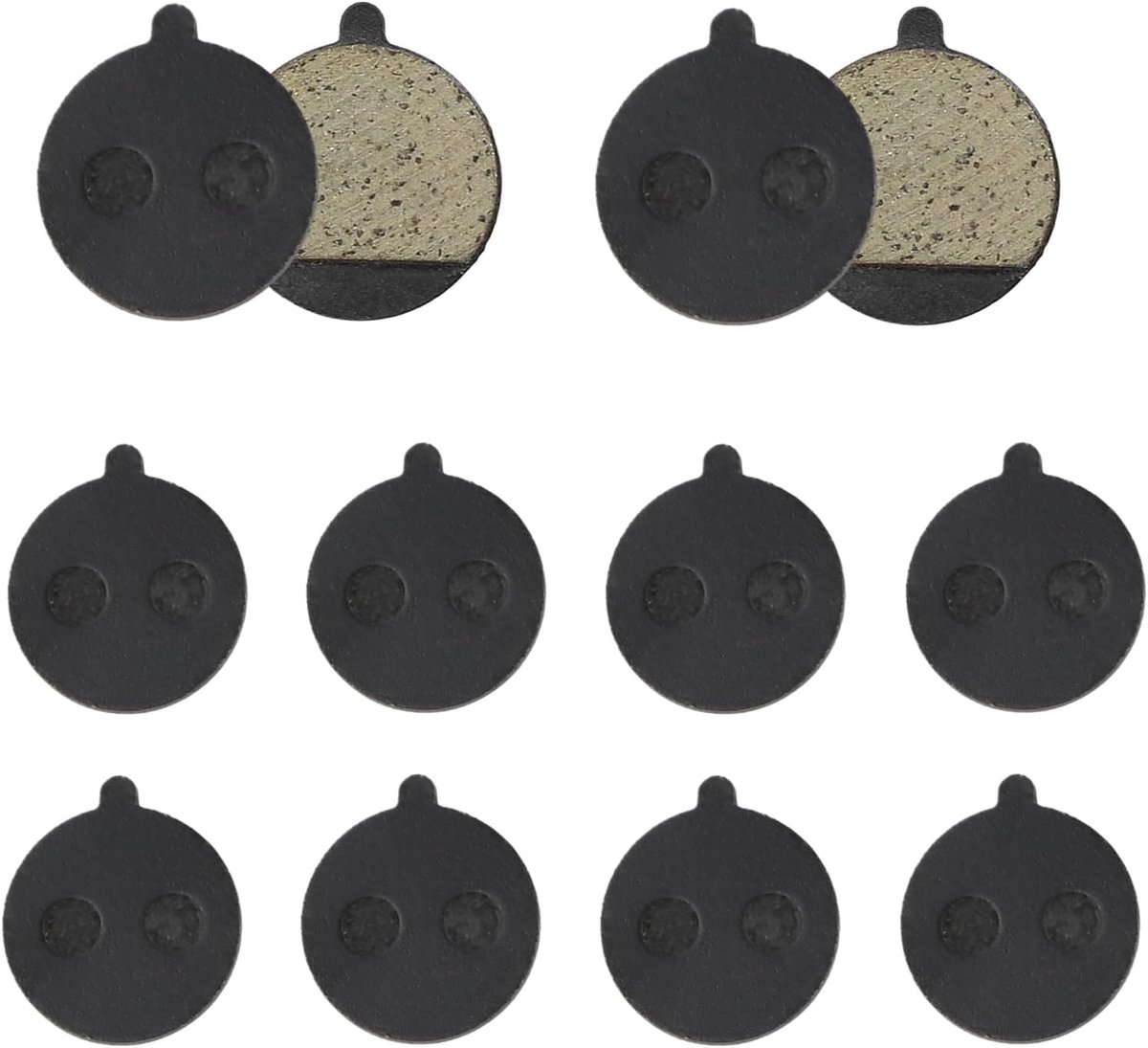 5 paar ronde schijfremblokken, semi-metalen en harsremblokken, remblokken voor fiets, remaccessoires, wrijvingspads voor elektrische scooter/MTB