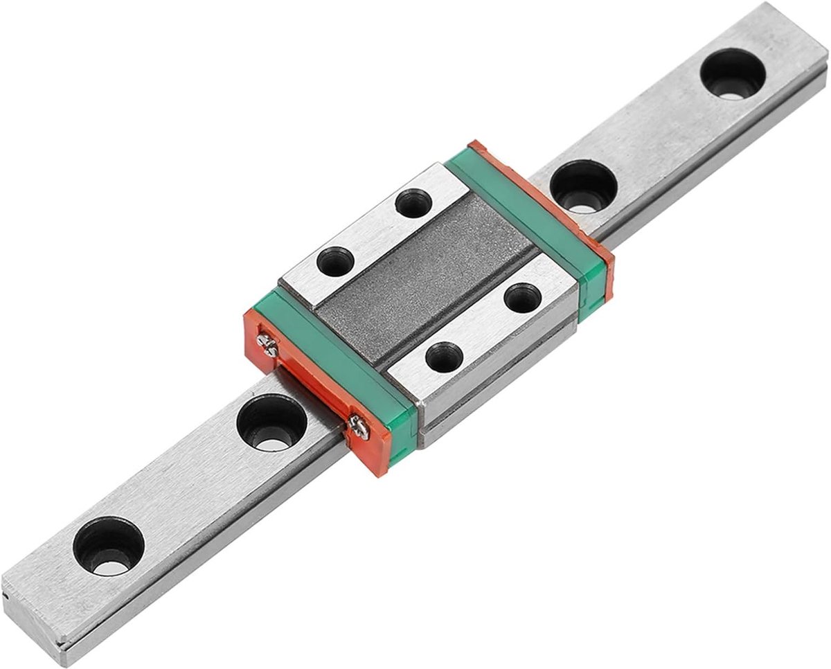 railgeleider, 100 mm lineaire railgeleiding, lineaire geleiderail LML9B, 9 mm brede lineaire geleiderail miniatuur geleiderail + schuifblok (100)