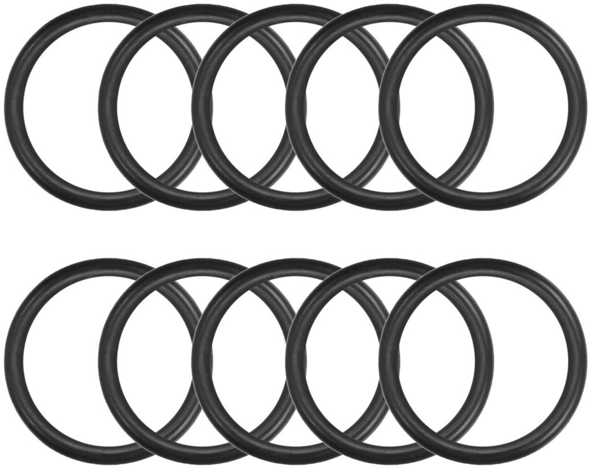 sourcing map 10 stuks metrisch nitrilrubber O-ringen afdichtingsring afdichtingen 34 mm AD 27 mm ID 3,5 mm breedte