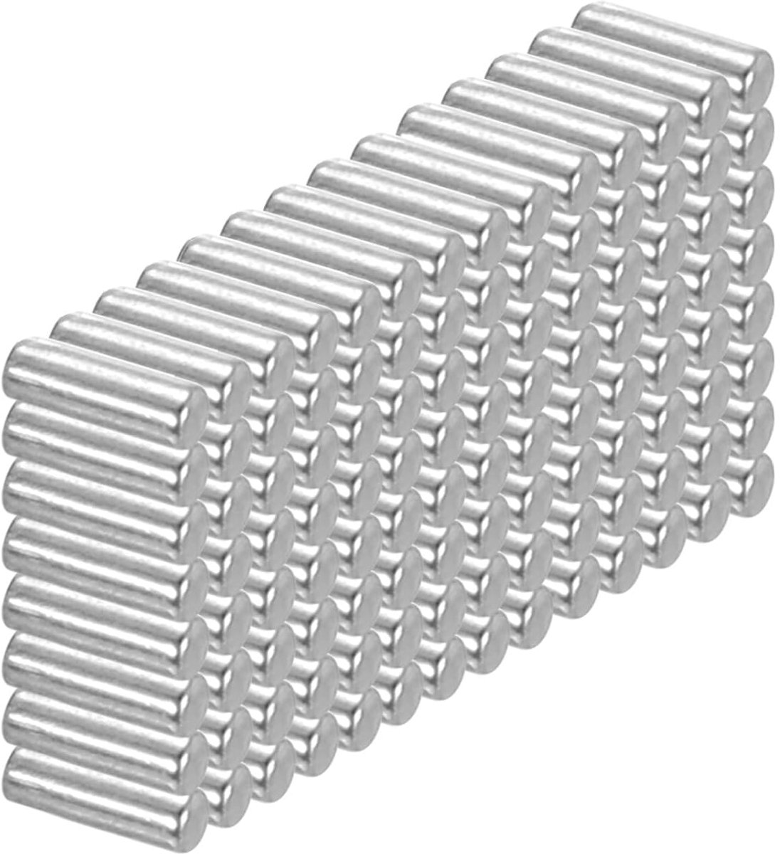 304 vergrendelingspinnen van roestvrij staal, 2 x 12 mm (5/64 inch diameter), 100 stuks vergrendelingspinnen van gehard metaal, vervanging voor stapelbedpennen voor zelfmontage van meubels