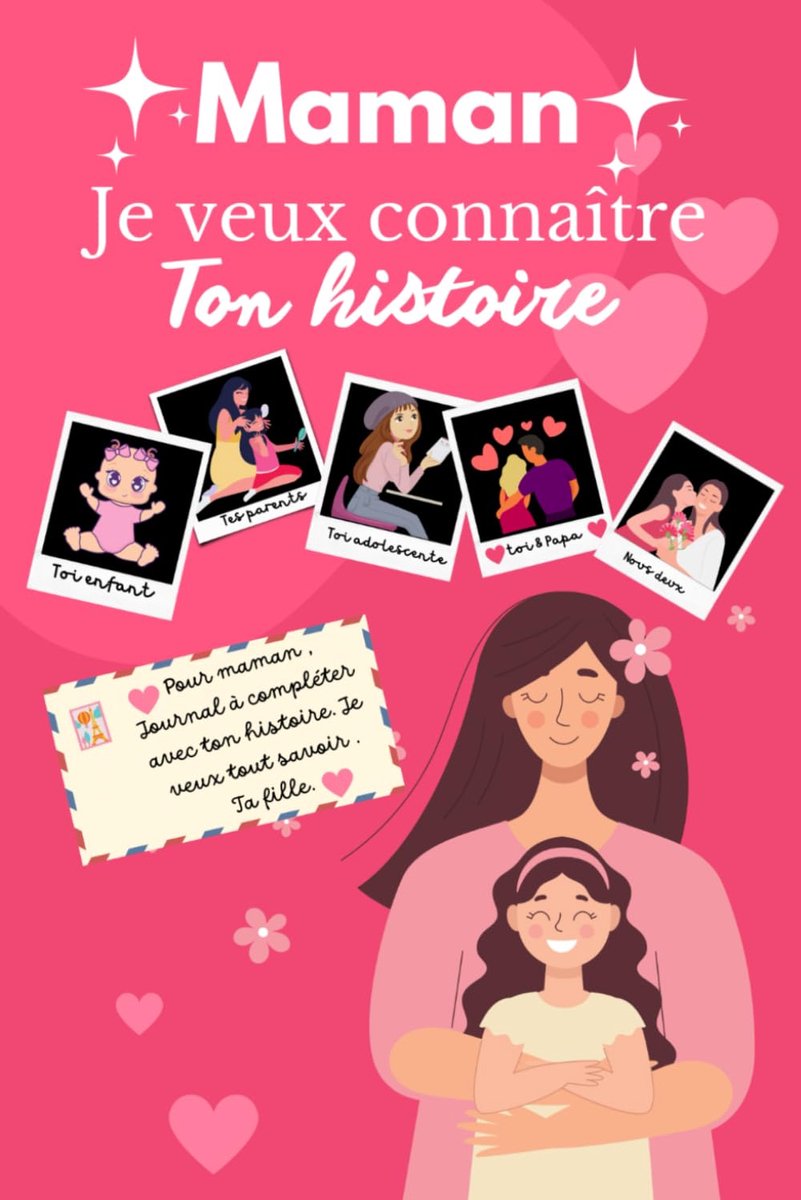 je veux connaître ton histoire: La vie de votre mère, et ses souvenirs racontés au fil des pages | Cadeau pour la fête des mères, son ... je t'aime | Journal mère fille à compléter