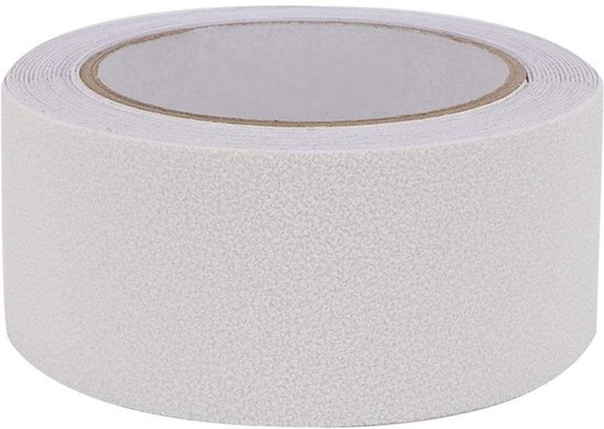 Veiligheidstape Antislip - PEVA/PU Rubber - Vloertrap/Toilet - 5m/16,4ft Lengte - 50mm/2inch Breedte - Slijtvast/Waterdicht - Antislipstrip