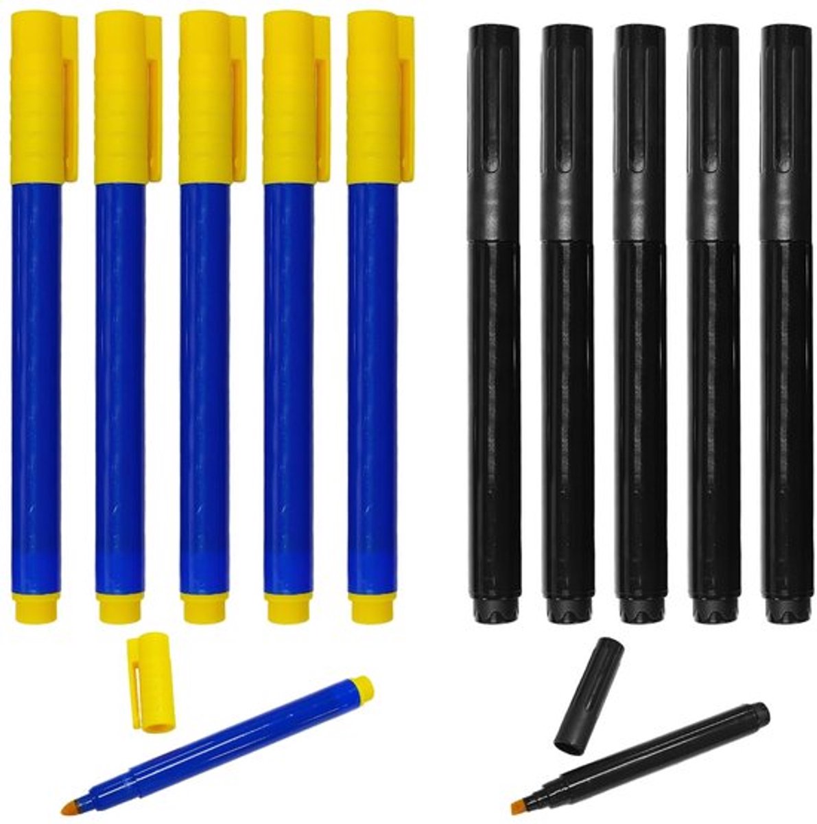 Nepmunten Set van 10 - Testpen voor Valse Munten - Herbruikbare Munten Testtools - Duurzaam Plastic - Eenvoudig in Gebruik - Geschikt voor Handelaren - Bankbiljettenchecker