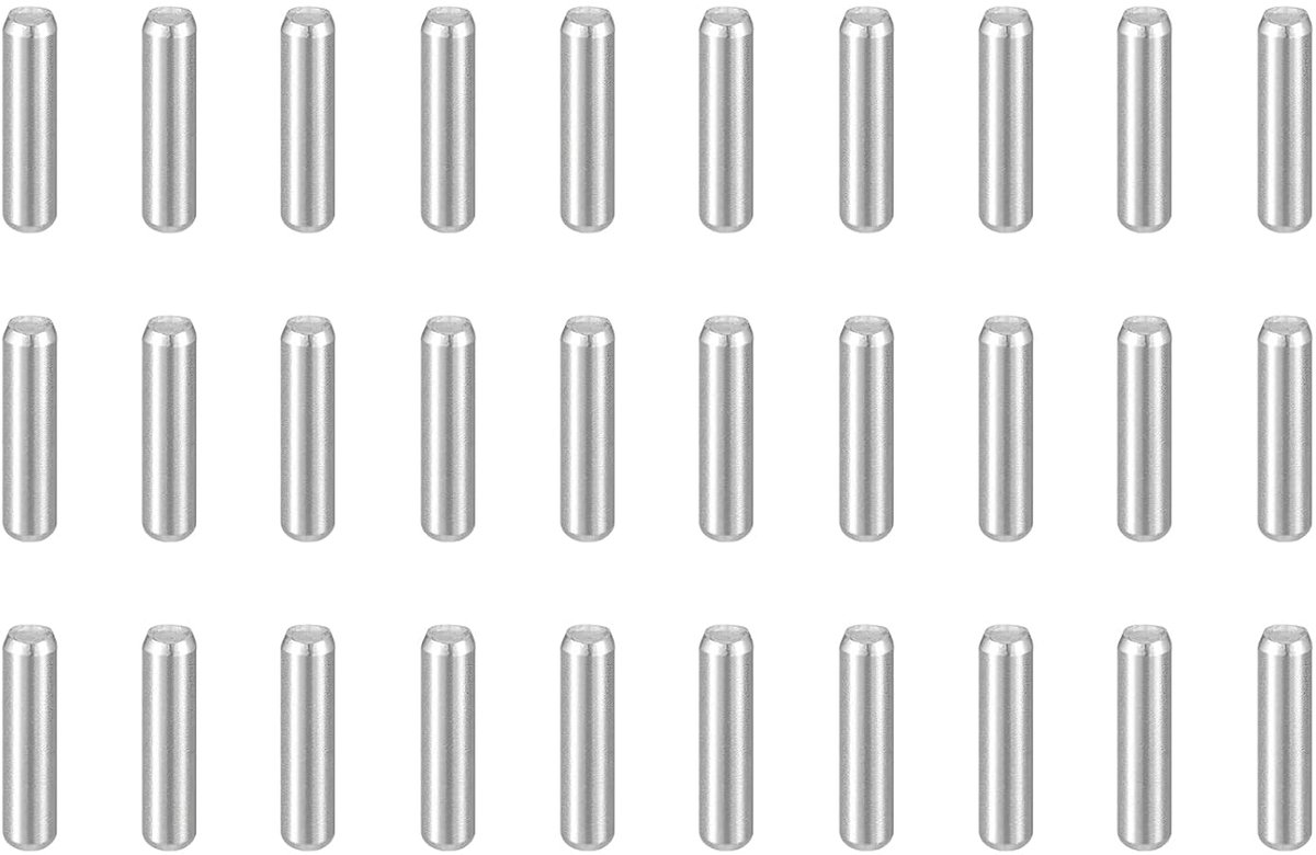 100 stuks pluggen M1, 5 (1 5 mm) x 6 mm, 304 roestvrij staal, cilindrische planksteun, stift, bouten, bevestigingselementen voor metalen apparaten, houten meubels, doe-het-zelf montage