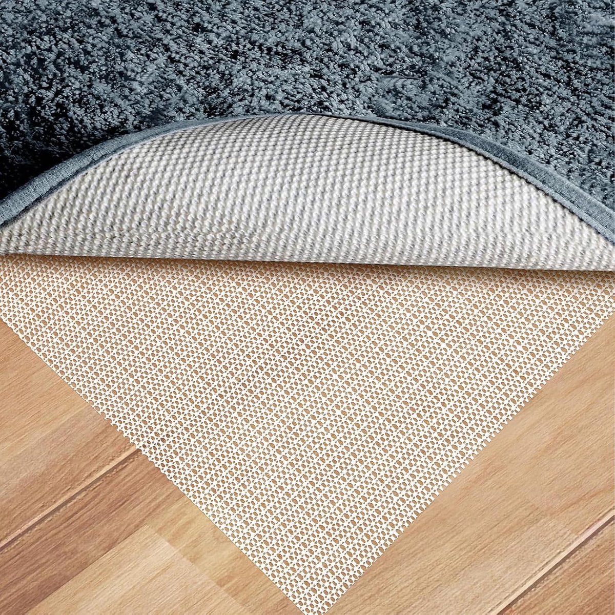 200 x 200 CM Tapijt Antislipmat Antislip Onderlegger PVC Antislip Onderlaag Mat Tapijt Protector Liner Pad Onder Tapijten Grip Mat op Maat te Snijden Anti-Slip Pad Voor Matras Laminaat Houten