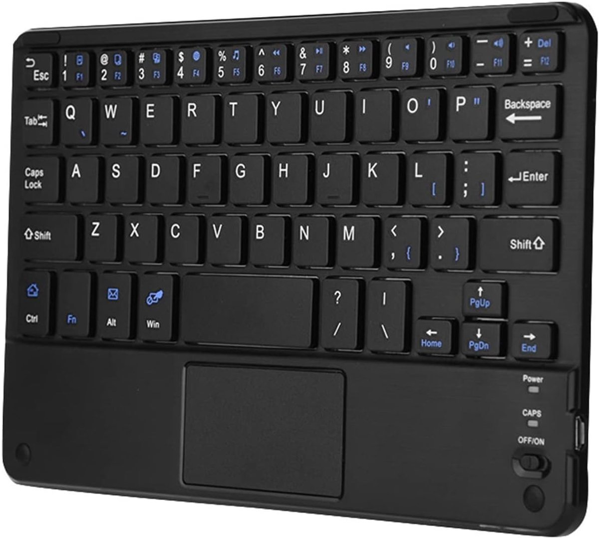 UltraSlim Mini Draadloos Toetsenbord met Touchpad Werk Continu 90 Uur Compatibel met Pc-tablet voor op Reis