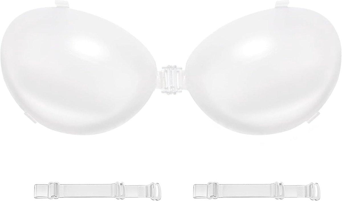 Onzichtbare siliconen plakbeha push-up – transparante zelfklevende beha voor dames, rugvrije jurken & tops