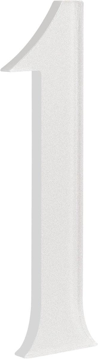 4-Inch Zelfklevende Huisnummer – Waterdicht en Weerbestendig – Eenvoudige Installatie voor Brievenbus Post Deur (1, Zilver)