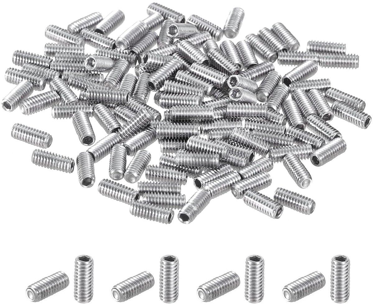 120 stuks verzonken zeskantkopschroeven, M2,5 x 6 mm van roestvrij staal 304 platte kopschroeven voor deurgrepen, reparatie van verlichtingsarmaturen