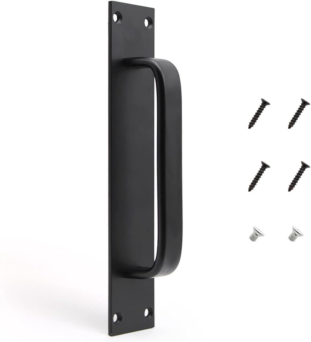 CHSEROK Moderne zwarte handgrepen, aluminiumlegering, matte textuur, kasthandgrepen voor magazijn, balkon, slaapkamerdeuren