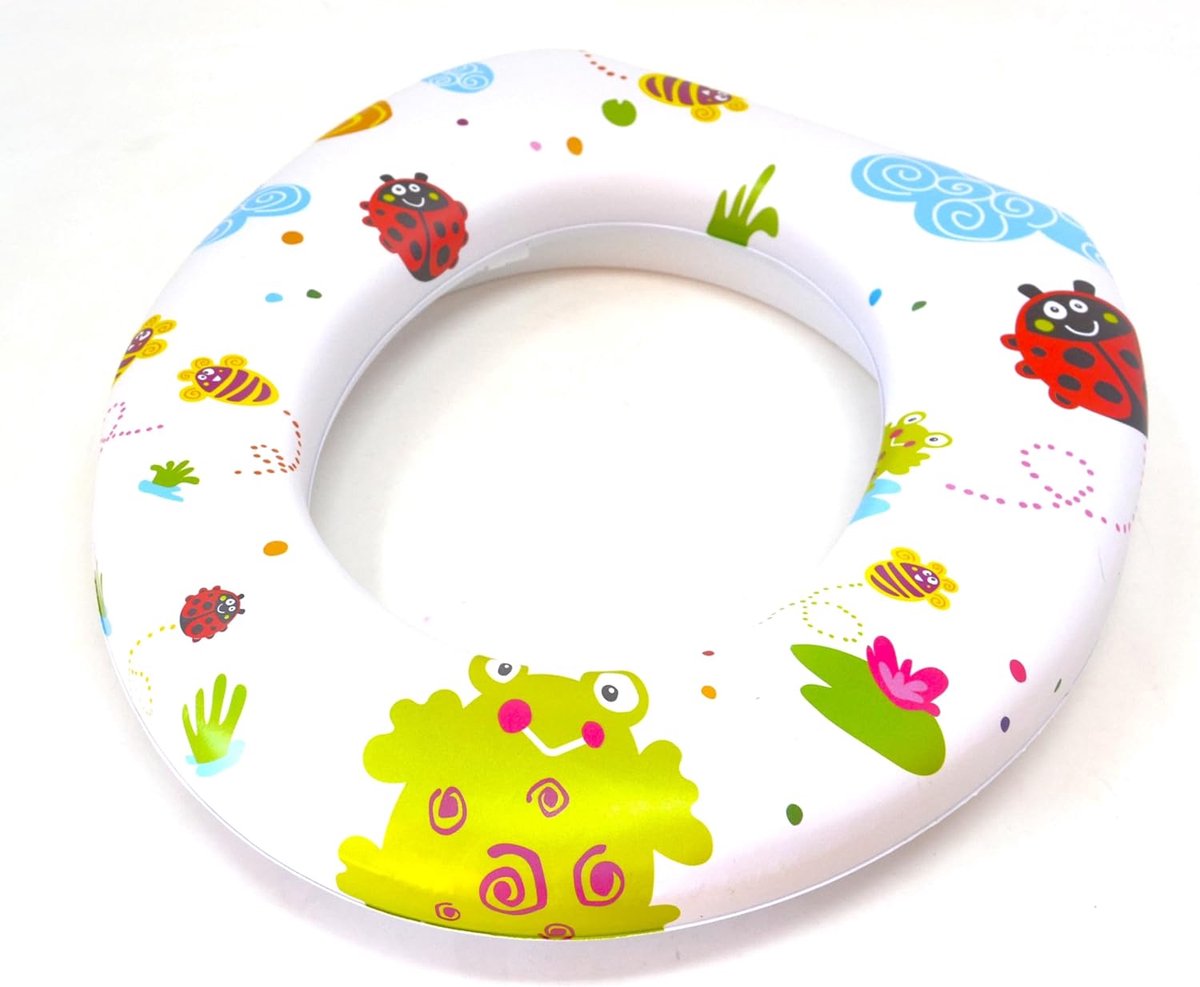 universele wc verloopstuk adapter 29 x 27 cm badtrainer toilettraining, zachte schuimrubberen afdekking