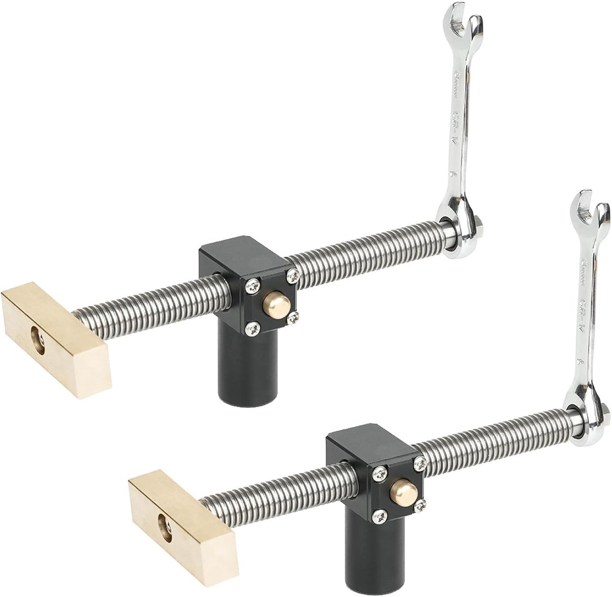 2 Stks Tafel Werkbank Snelle Vaste Clip Klemmen voor 20MM Gat, DIY Positionering Houtbewerking Verstelbare Desktop Clips, Armatuur Banken Schrijnwerk Timmerman Tool
