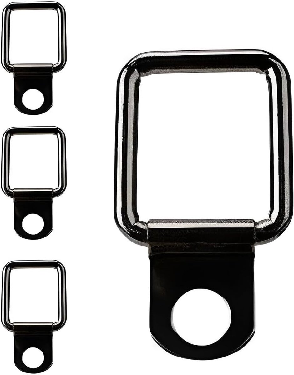 4 stuks hardtop snelverwijderaar, bevestigingsschroeven en 8-delige sjorringen, D-anker, sjorbanden, geschikt voor JK YJ TJ JKU Sports/Sahara/voor Rubicon X Unlimited 95-17
