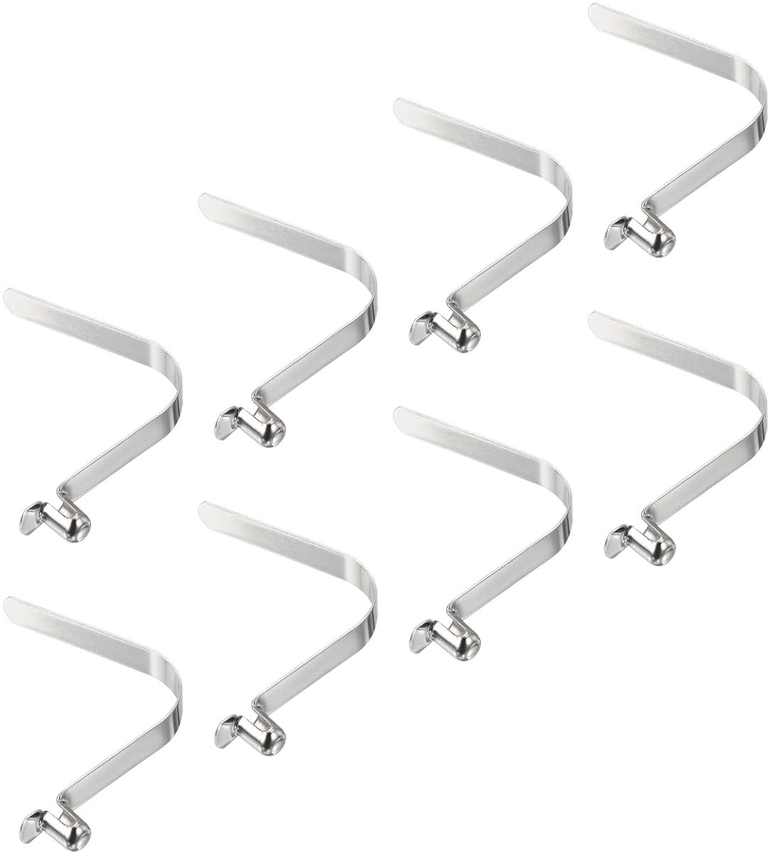 8 x 5,5 mm kajak-peddelboxen, 8 stuks veerklemmen voor kajakklem voor tentpaal, stalen knop, kabel, slot voor peddel, camping, tentstang