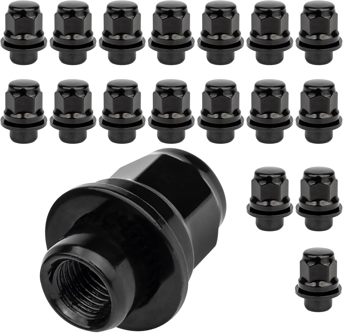 Moeren platte band, M12 x 1,5 x 37 cm, compatibel met Toyota, Citoren, Mitsubishi, Peugeot