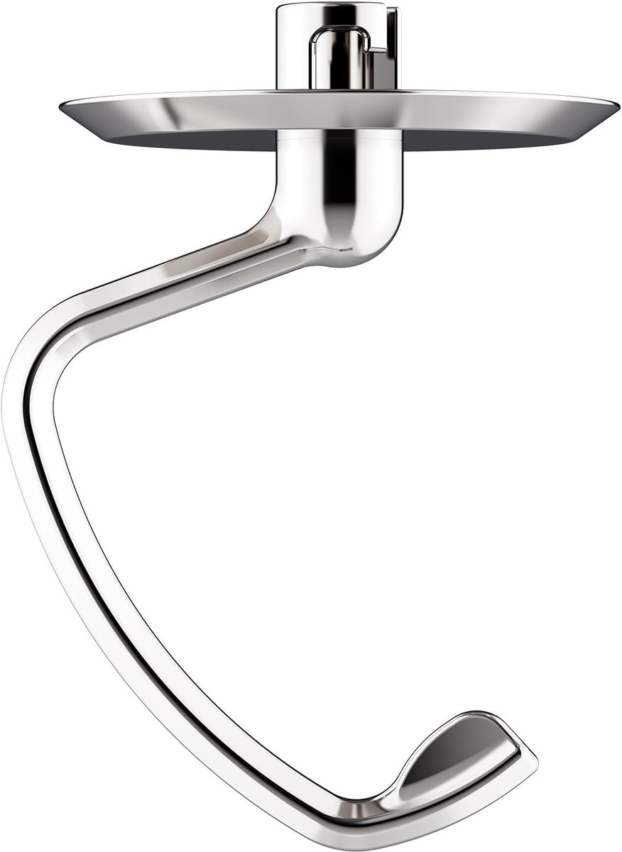 gepolijste RVS Knethakes voor Kitchenaid verticale mengers geschikt voor de 4,5-5 Qt verticale mengers met Knethakes, vervangende voor Kitchenaid menger stand