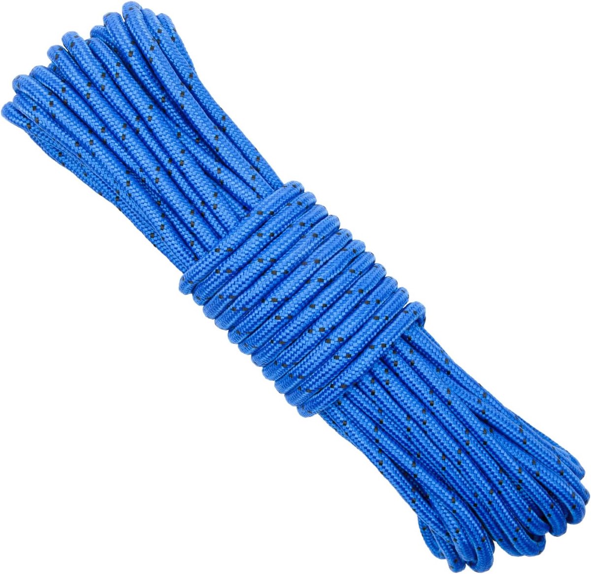Blauw Nylon Touw Ophangtouw 8mm 20m. Gevlochten Survival, Tuinieren, Bundelen, Werkplaats Touw