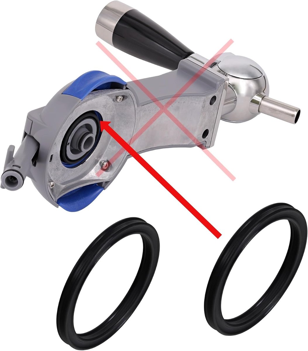 1x O-ring afdichting Grote tussen biervat en tapunit compatibel met Philips Perfect Draft biertap Schank HD3610 HD3620 HD3720