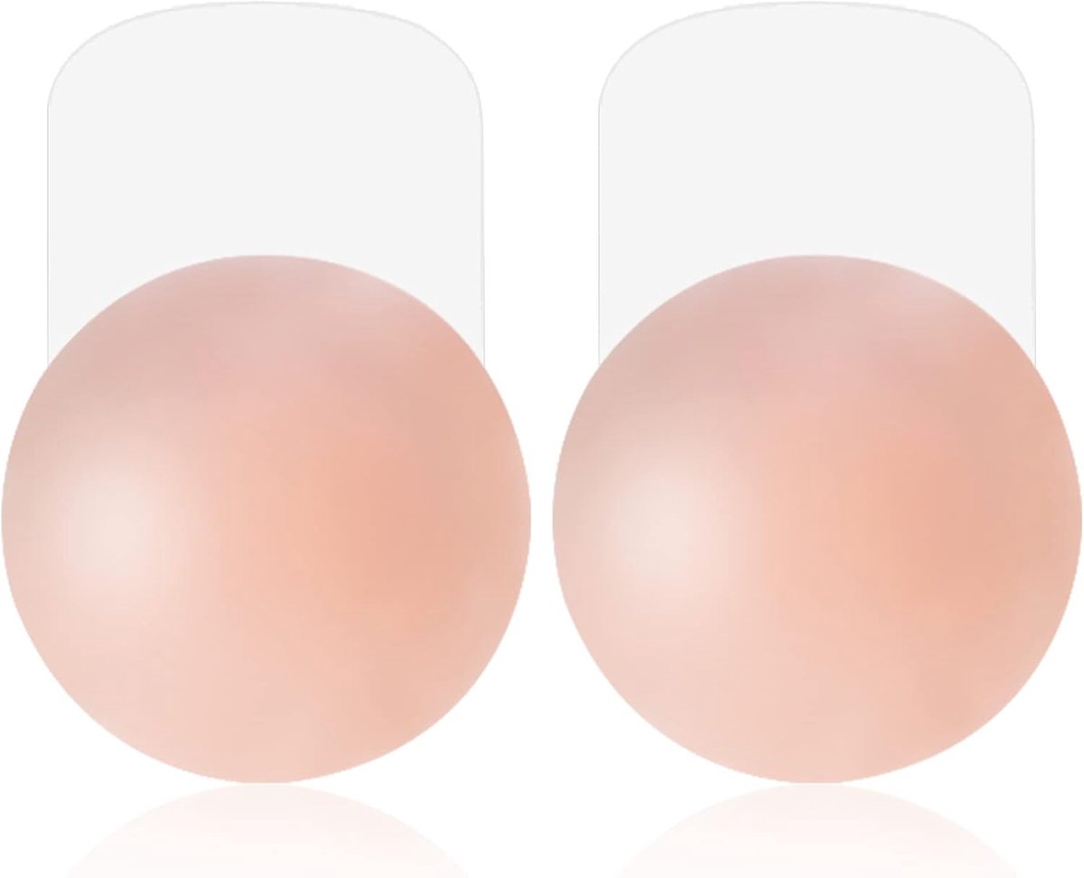 Nipple Cover - borststicker uit siliconen-gel, tepelbedekking voor dames, zelfklevend en herbruikbaar,onder kleding en badkleding - l