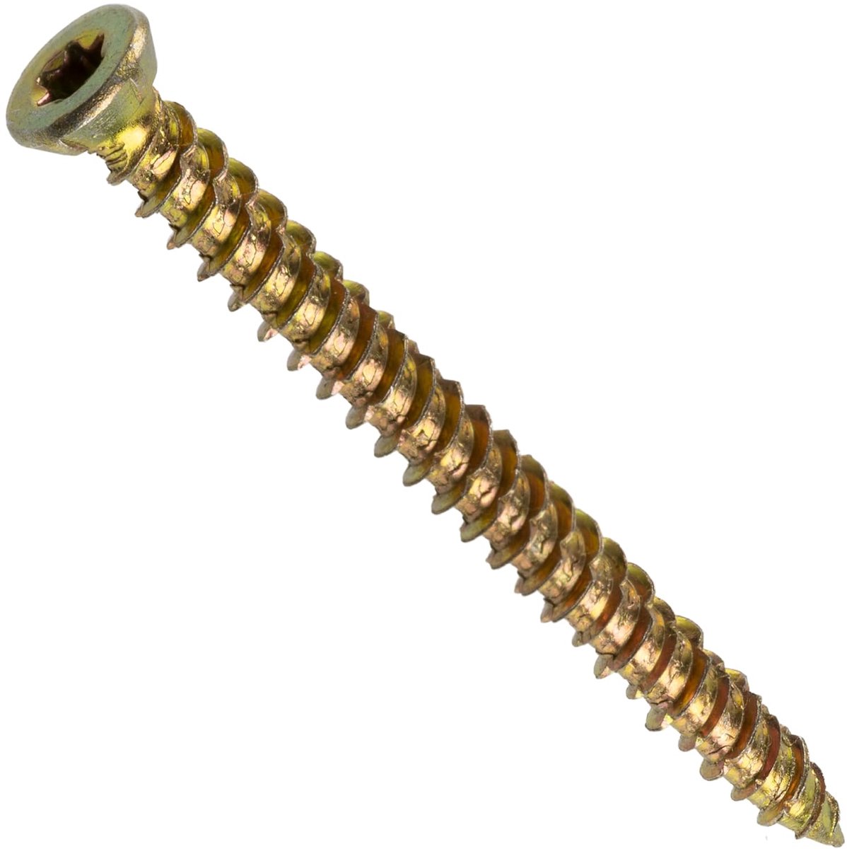 - 20 stuks Kozijnschroeven - Ø7.5x82mm - Verzinkt messing - Zespuntige ster T30 - C44664