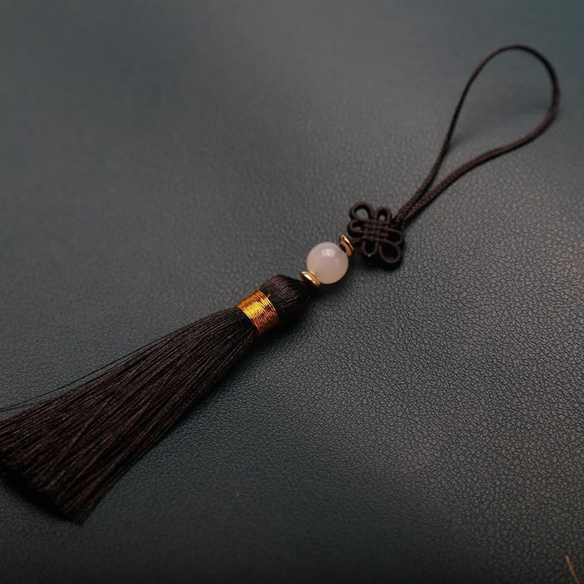 Kwastjes, handgemaakte zijdeachtige kwastjes, sleutelhangers met parels, bladwijzer, kwasthanger, kleine Chinese knoop voor doe-het-zelf sieraden, oorbellen, knutselen, sleutelhanger