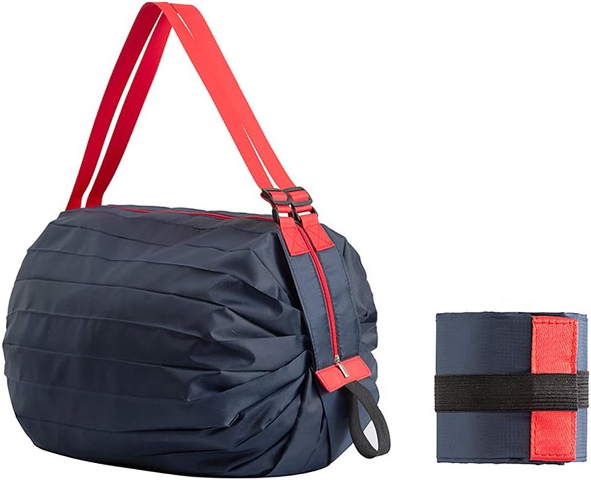 Herbruikbare boodschappentas, handige boodschappentas, polyester, duurzaam, wasbaar, grote capaciteit, voor winkelen, thuis, reizen, outdoor, kamperen