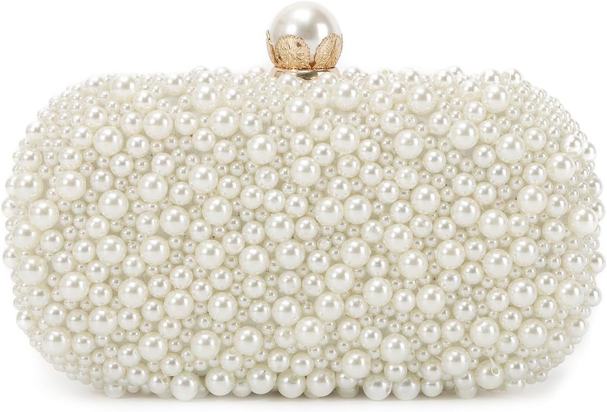 parel clutch tassen voor vrouwen parels formele clutch bruiloft bruid party tote handtas