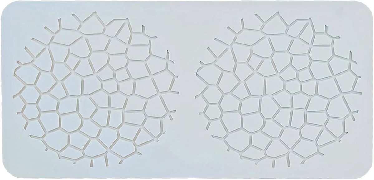 bakvormen, fondantvormen, hippe vormen, honingraatvorm, puntmat, 2 rasters, taartvorm voor doe-het-zelf 3D-decoreren, premierematten voor cake, desserts, suikerkunst, mousse