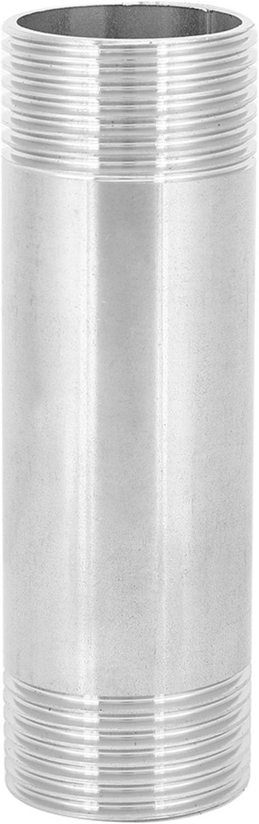 1 in NPT tot 1 inch NPT mannelijke schroefdraad 304 roestvrij stalen nippelschroefdraad -buisverbindingen met 1 inch NPT mannelijke schroefdraad voor buisverbindingsuitbreiding