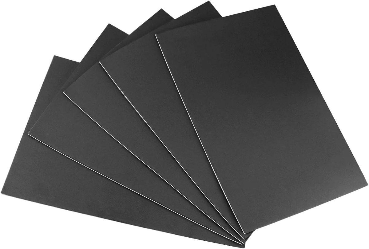 schuimplaat, 5 stuks, zwarte schuimrubber, zelfklevende plaat, 300 x 200 x 3 mm, schuimplaten van 3 mm, antislip schuimrubberen mat voor meubels, doe-het-zelfprojecten, decoratie