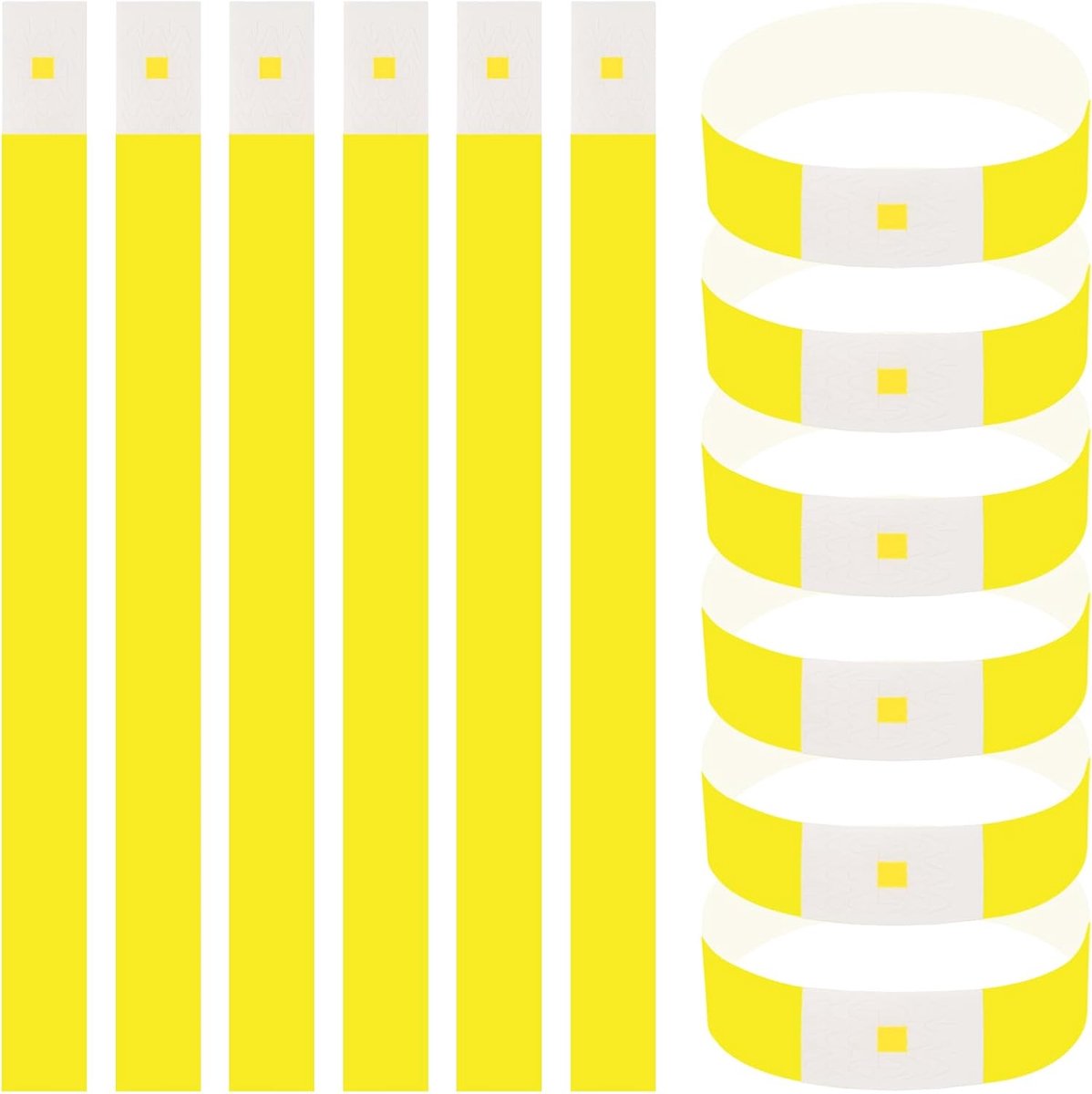 600 stuks, toegangsbanden voor evenementen, waterdichte festivalpolsband, feestbanden, plastic armbanden, veiligheidsbanden, controlebanden, evenementenbanden, papier voor concerten