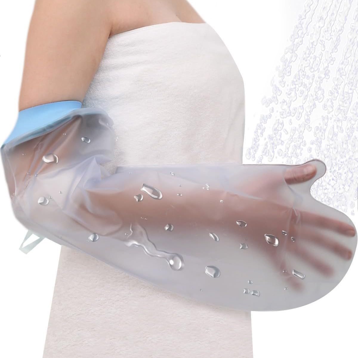 bescherming arm, Gipsbescherming waterdicht arm, Herbruikbare Gipsarm douchebescherming, Waterdichte bescherming voor gipsarm tijdens het douchen & baden (korte mouw)