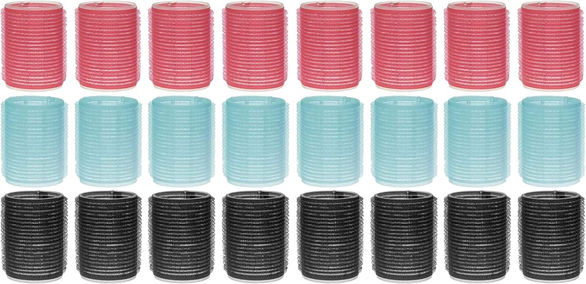 24-delige set kleefwikkelaars krullers haar kappersbenodigdheden (Ø 30 mm)