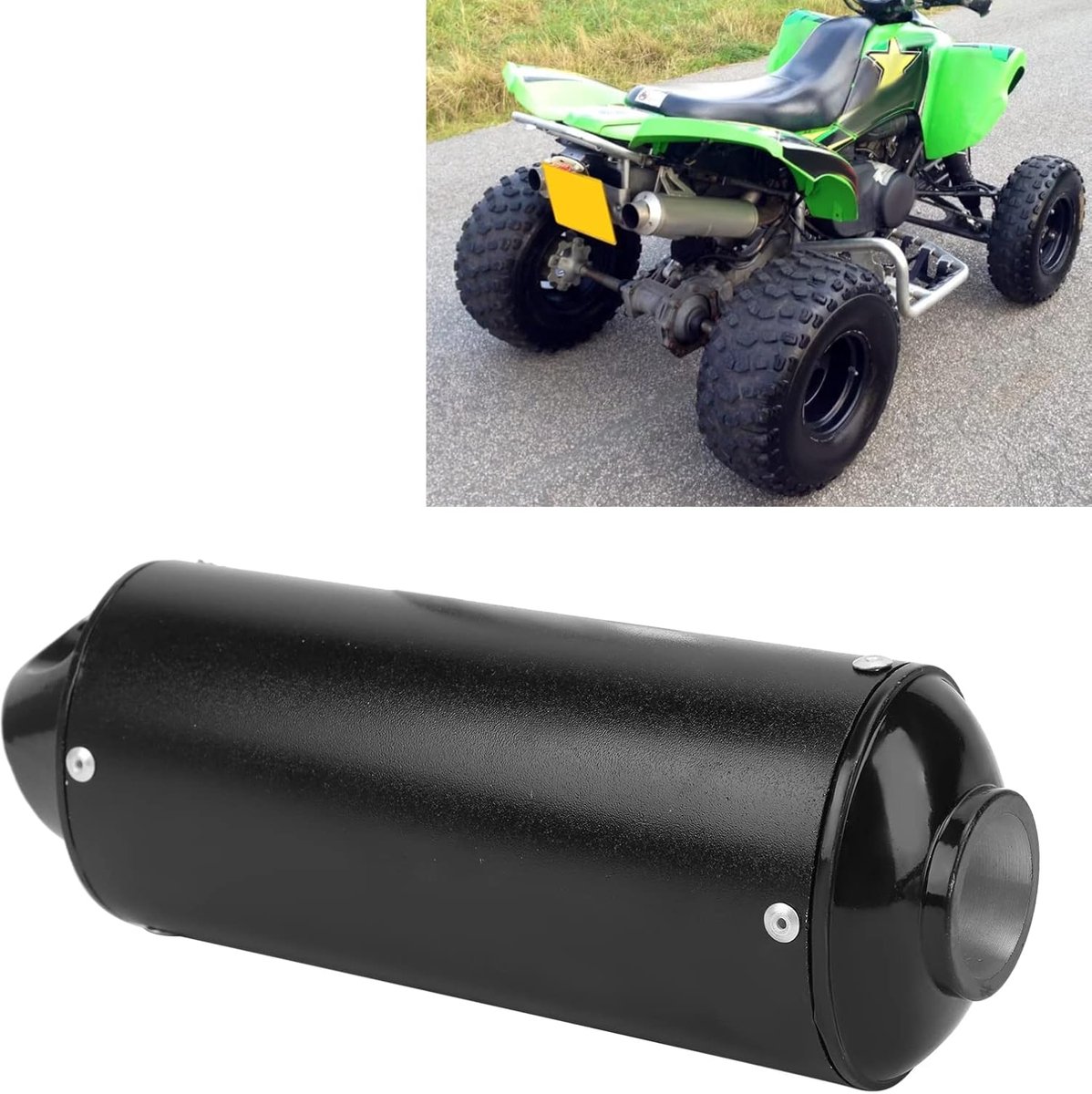 motorfiets 32 mm, geluiddemper voor motorfiets, 32 mm, pitbike, geluiddemper, 32 mm, stil voor 90 cc, 110 cc, 125 cc, 150 cc, 160 cc, 32 mm, pitbike, motorfiets