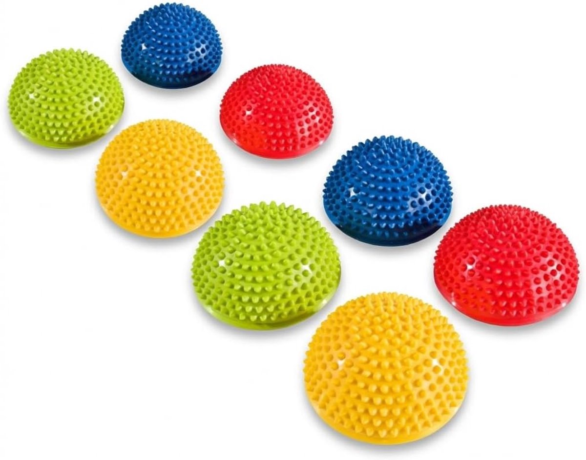 Balance egel set van 8 – bevordert de motoriek – 16 cm kleurrijk